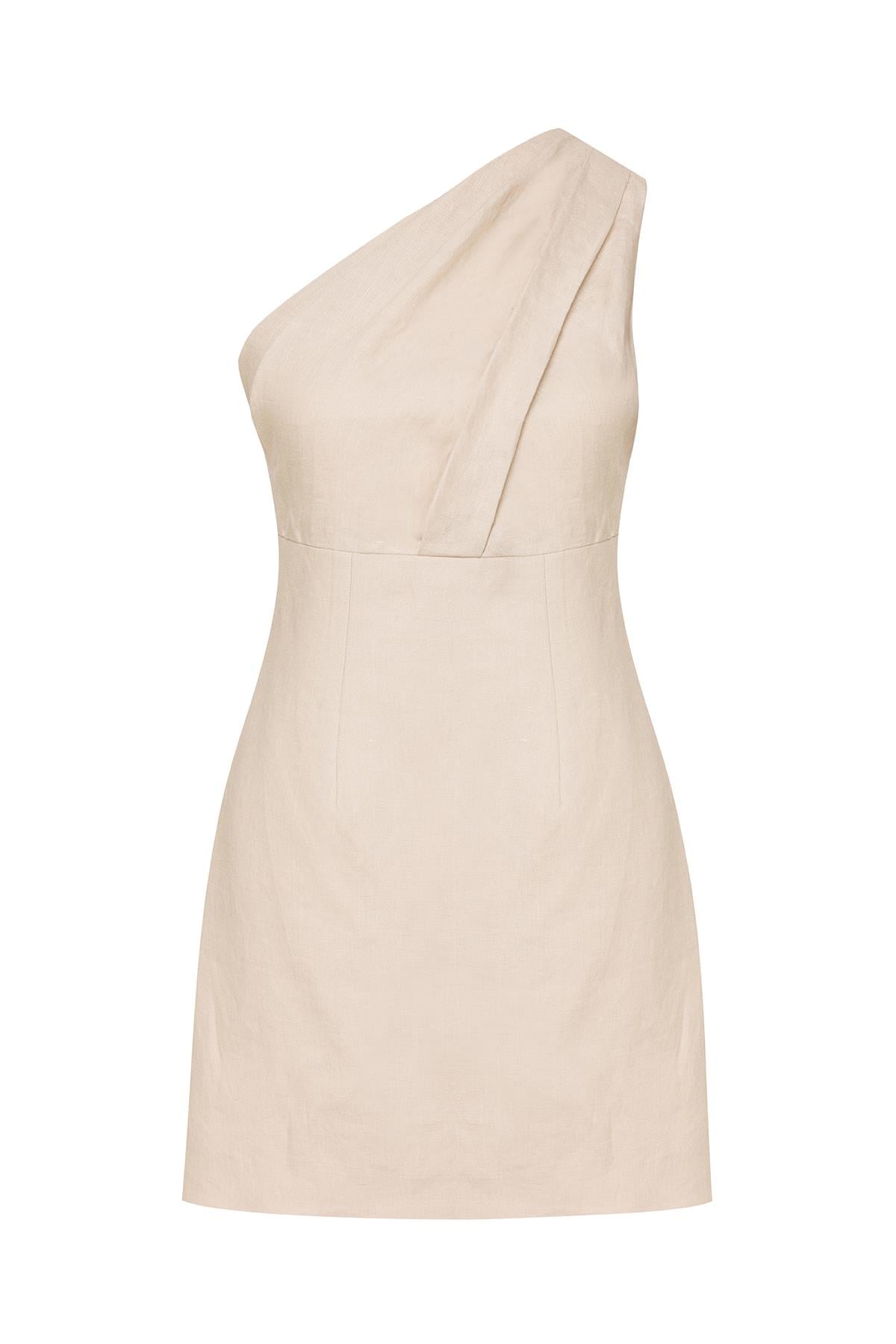 Mini Linen Dress Sand