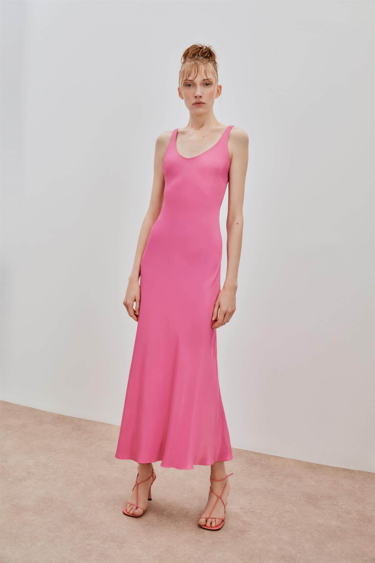 Pink Midi Dress