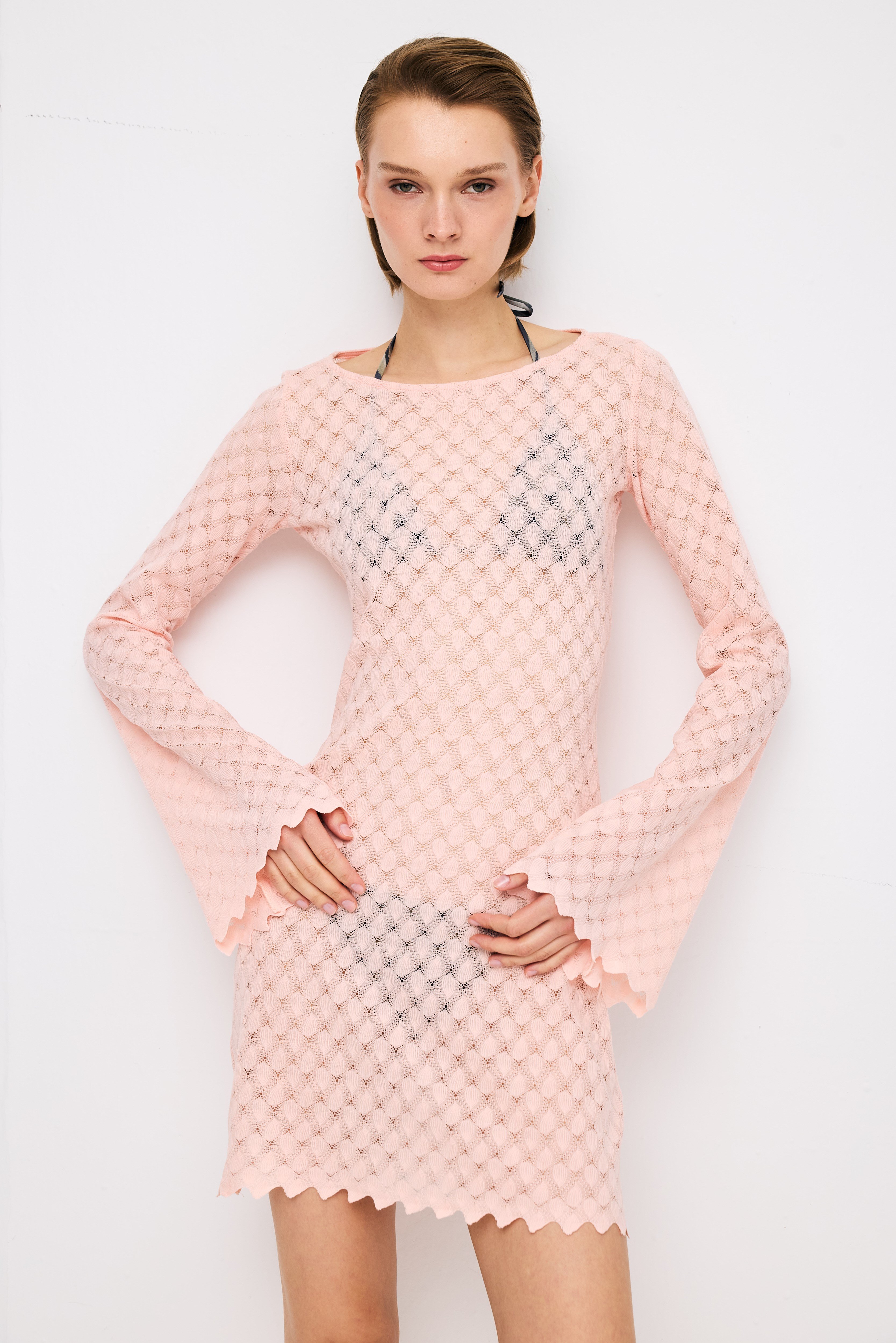 Pink Mini Beach Dress