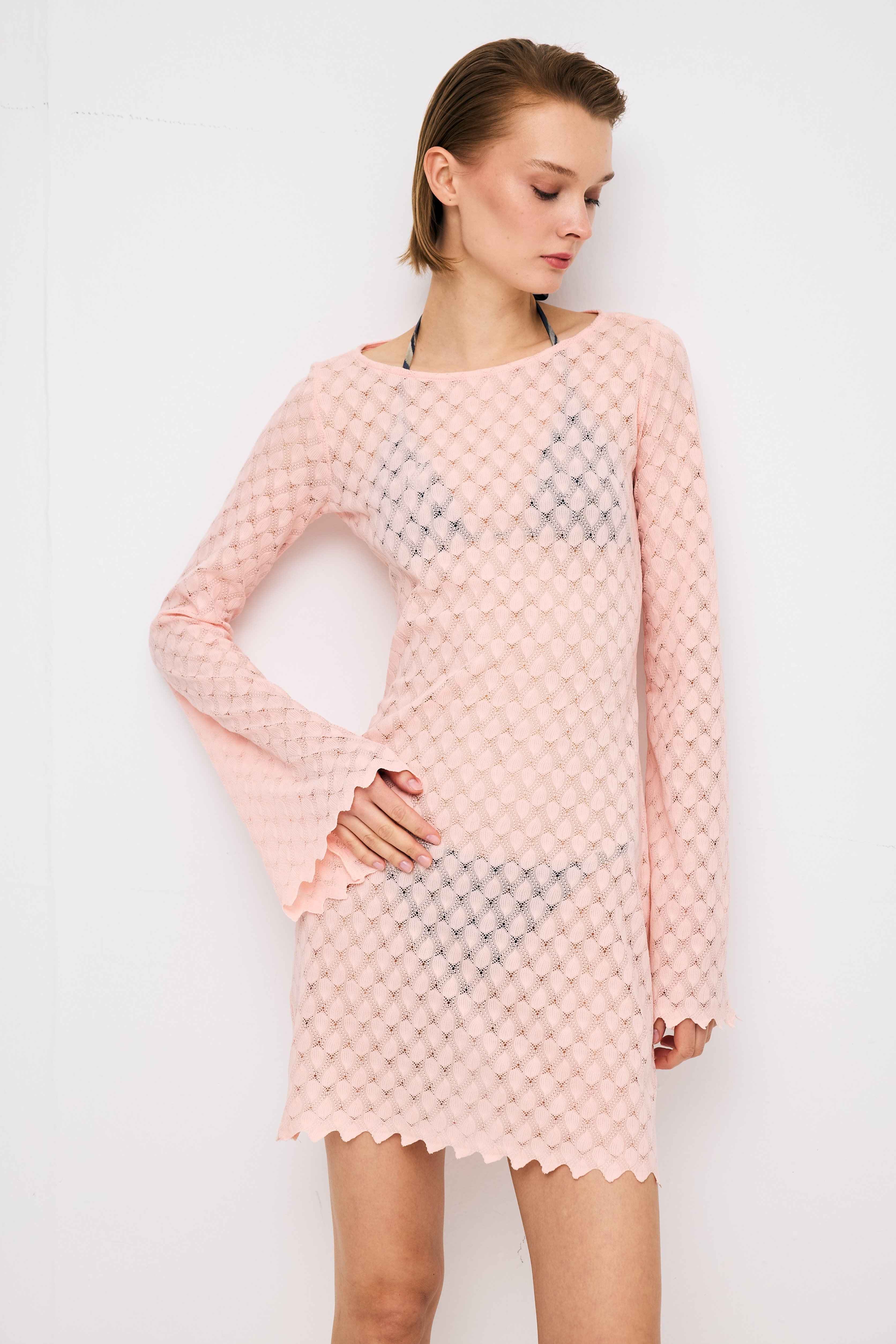 Pink Mini Beach Dress