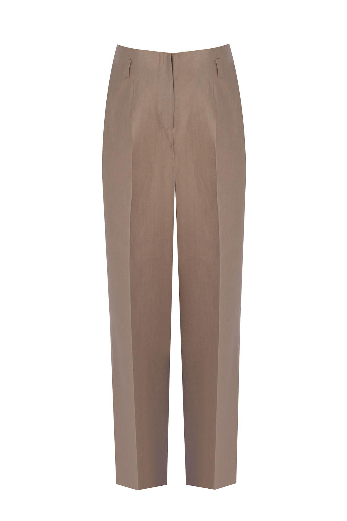 Taupe Oversize Linen Pants