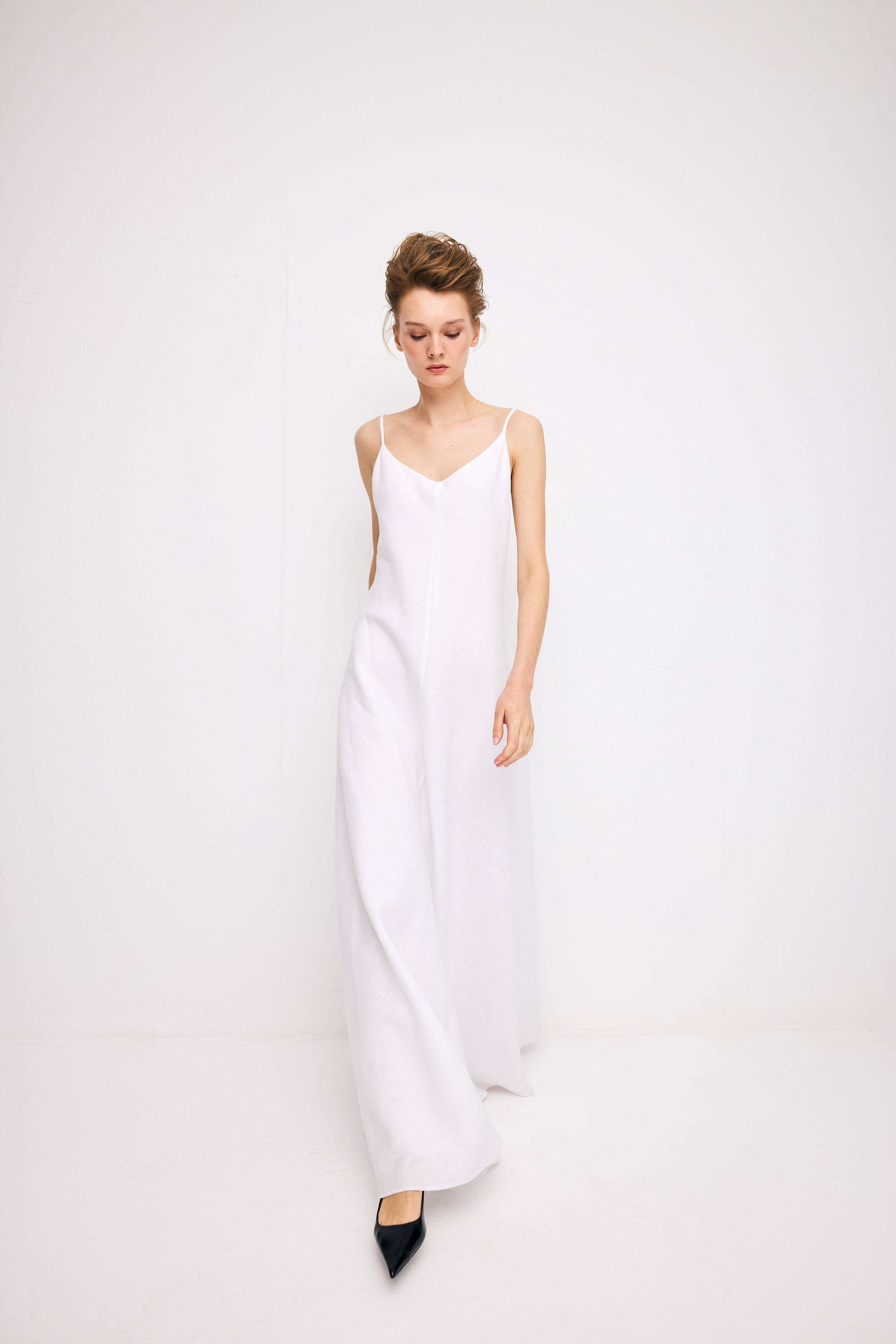 V Neck Long Dress