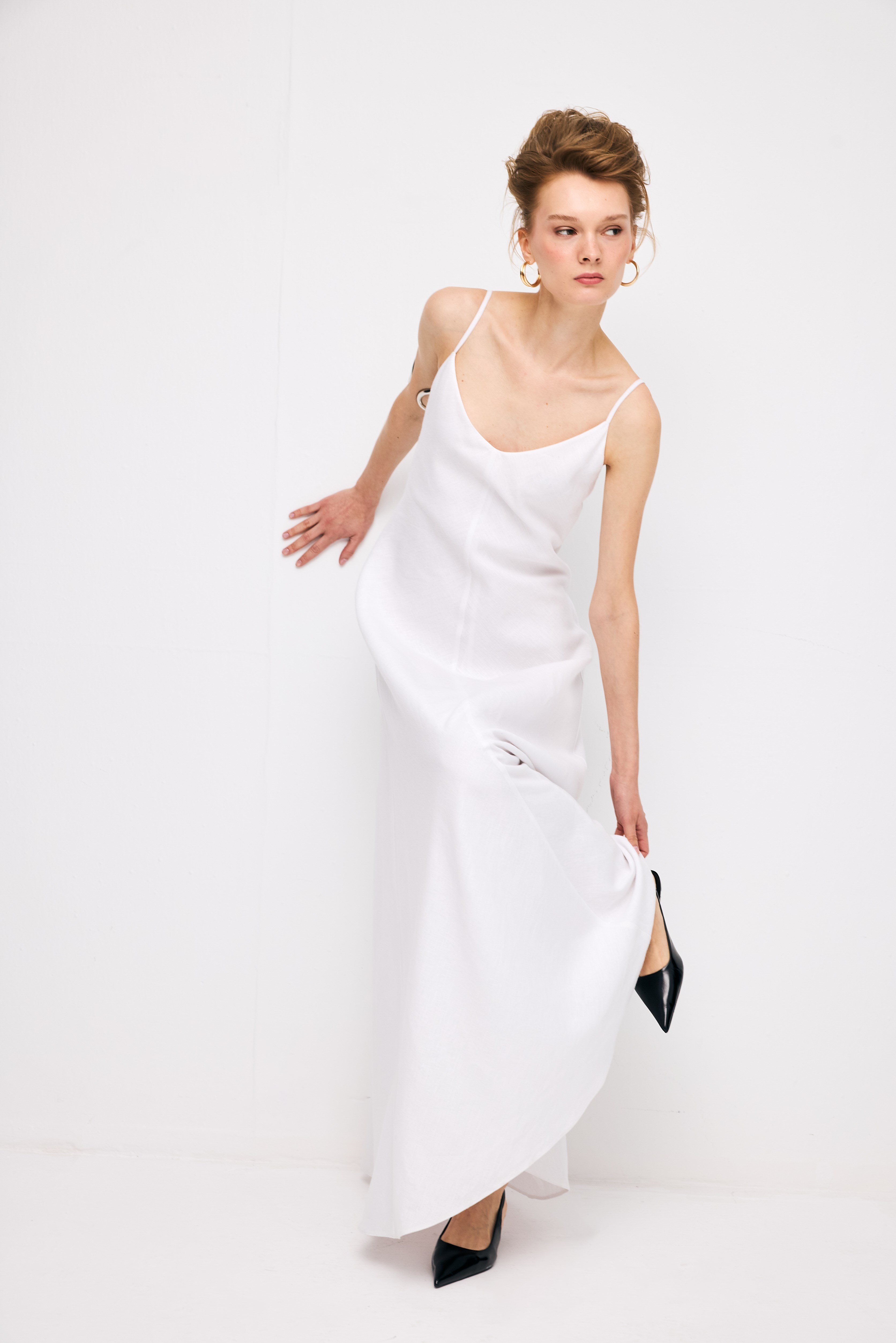 V Neck Long Dress