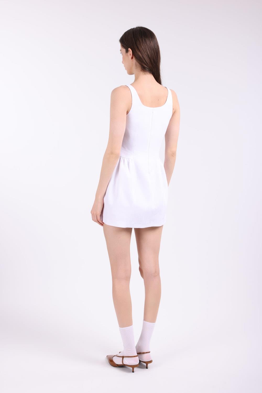 White Linen Dress