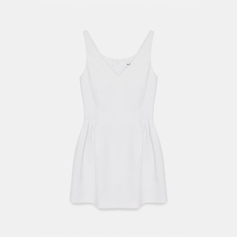 White Linen Dress
