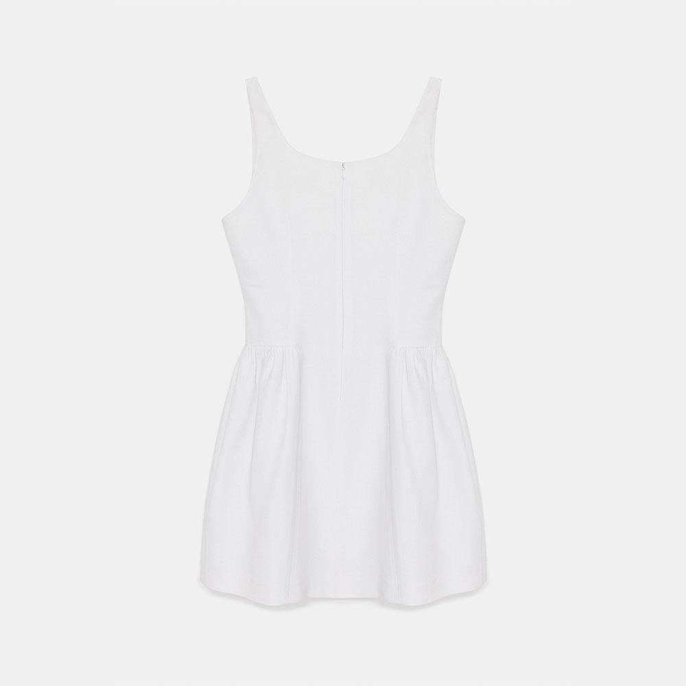 White Linen Dress