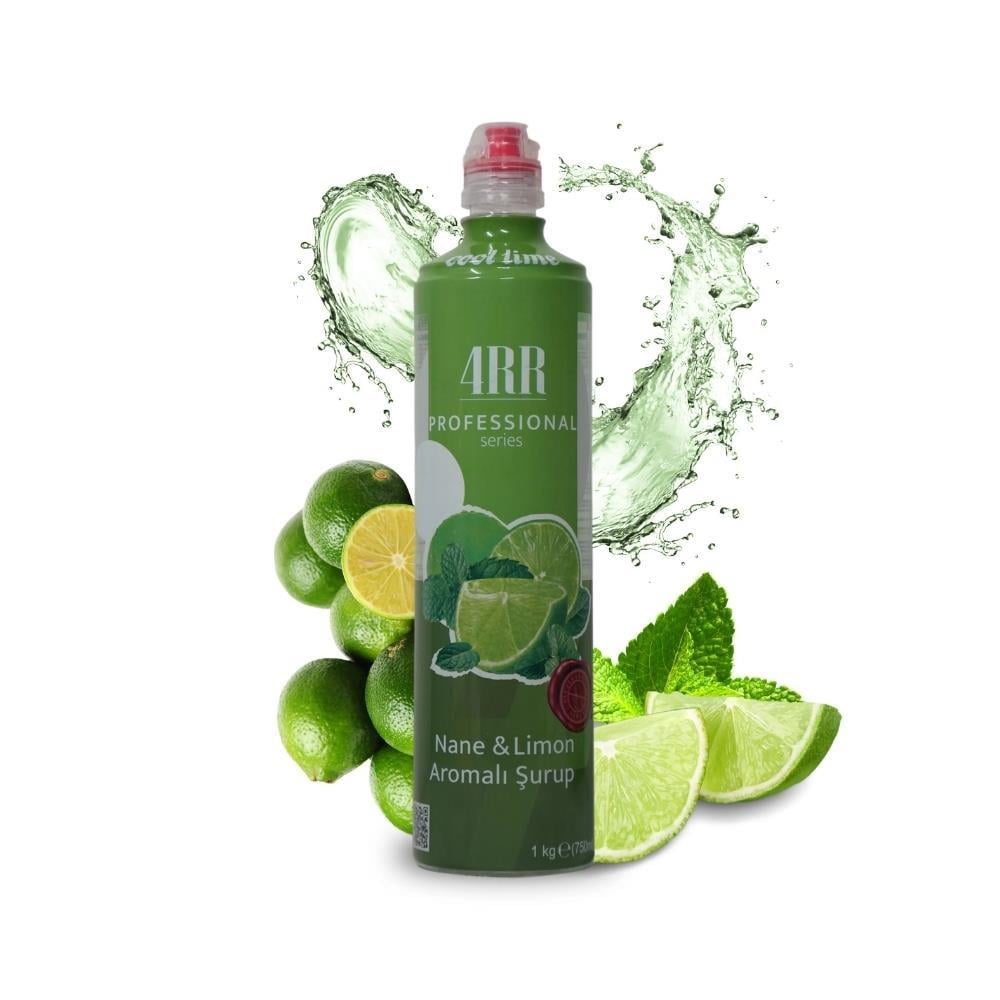 4RR Nane & Limon Aromalı Kahve & Tropikal İçecek & Kokteyl Şurubu 750 ml