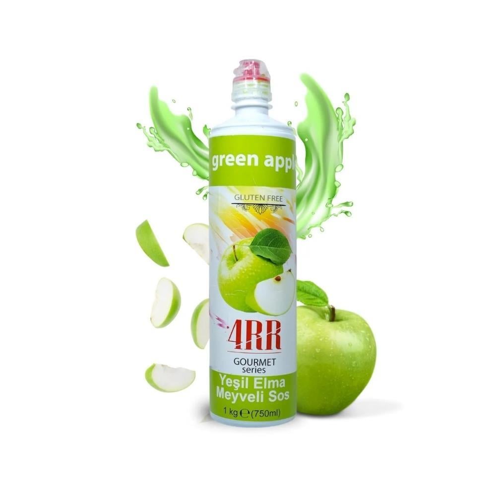 4RR Yeşil Elma Meyve Püresi – Doğal, Katkısız, Yoğun Aromalı, 750 ml