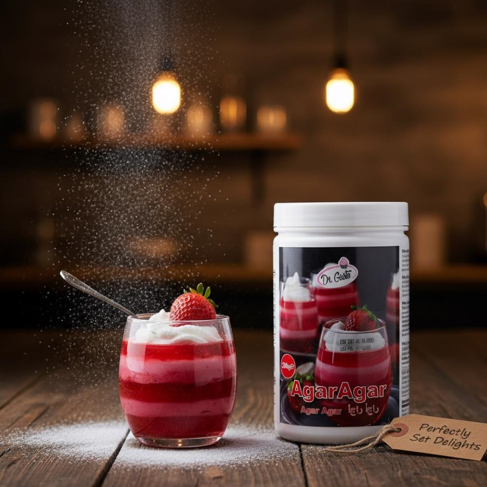Agar Agar 200 Gr – Bitkisel Jel Kıvam Verici 900 Bloom