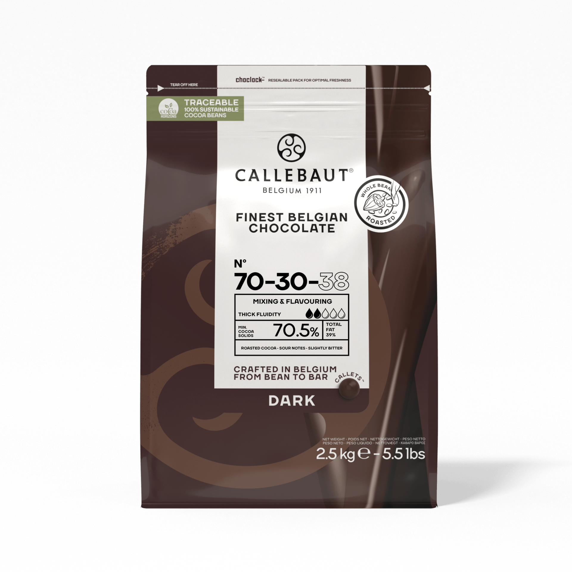 Callebaut 70-30-38 Extra Bitter Drop Çikolata 2,5 Kg