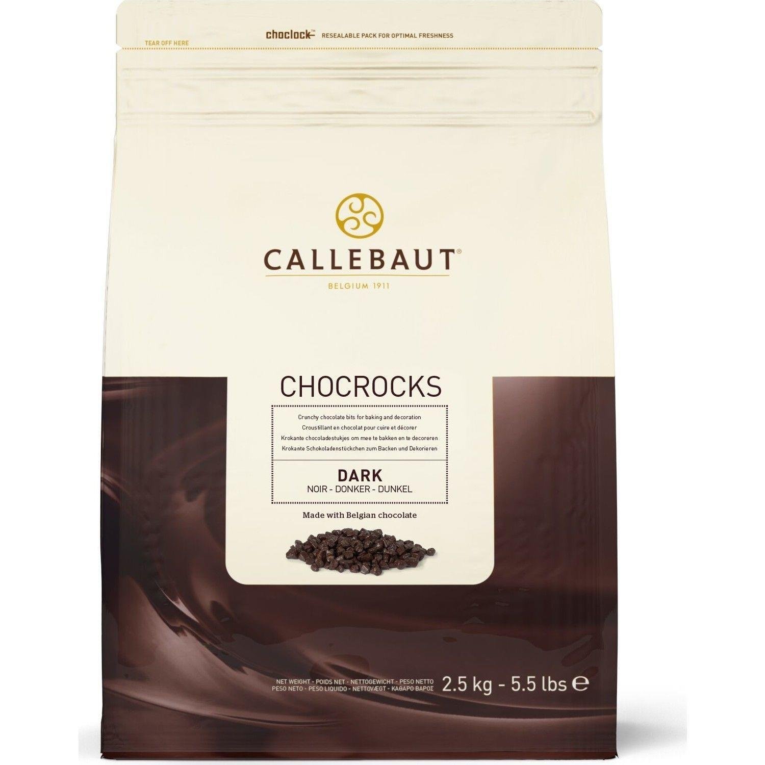 Callebaut Chocorocks Bitter Parça Çikolata 2,5 Kg