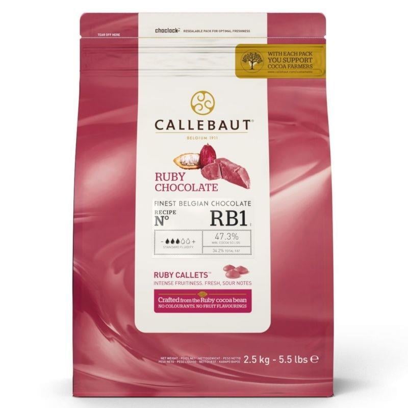Callebaut Ruby Drop Çikolata 2,5 Kg