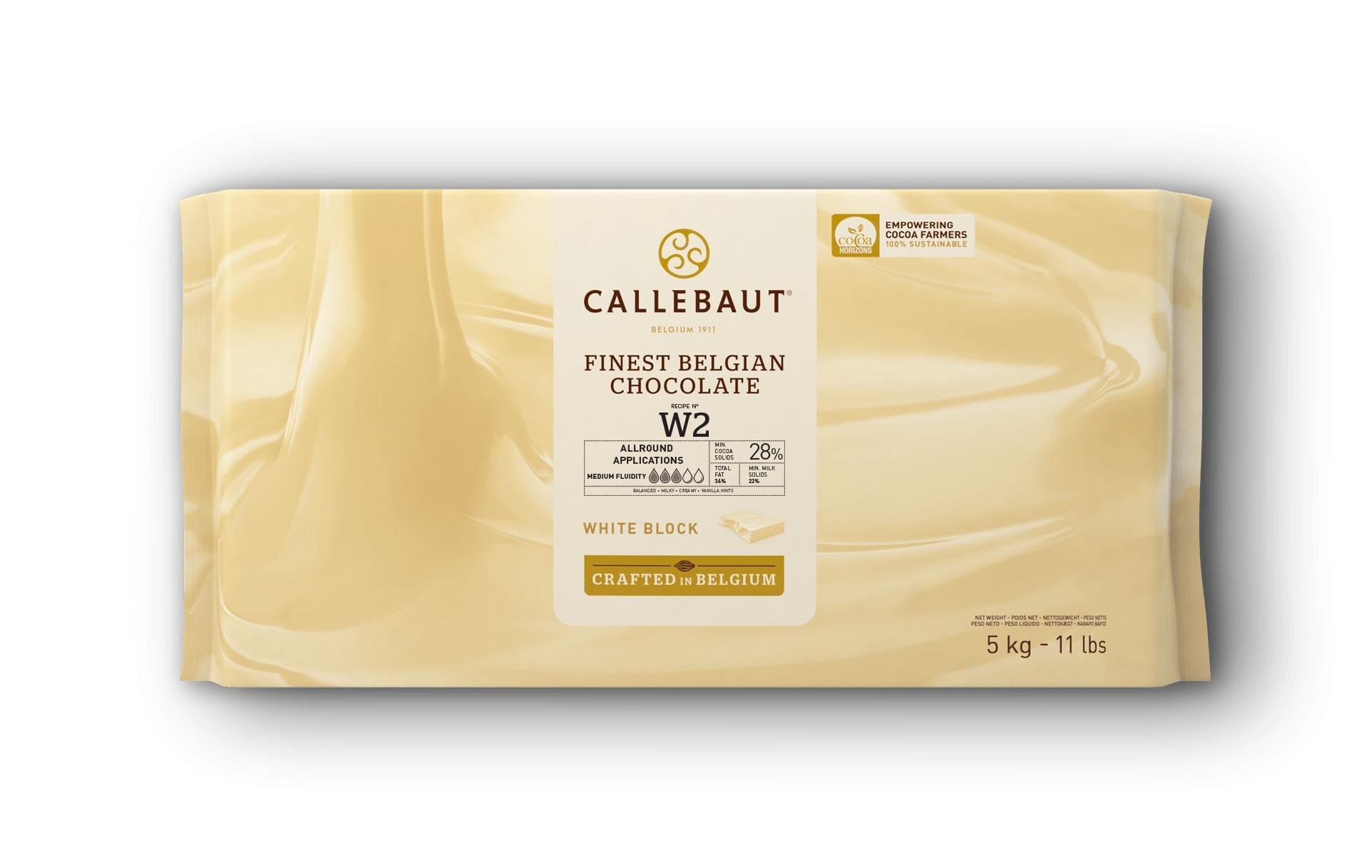 Callebaut W2 Beyaz Blok Çikolata 5 Kg