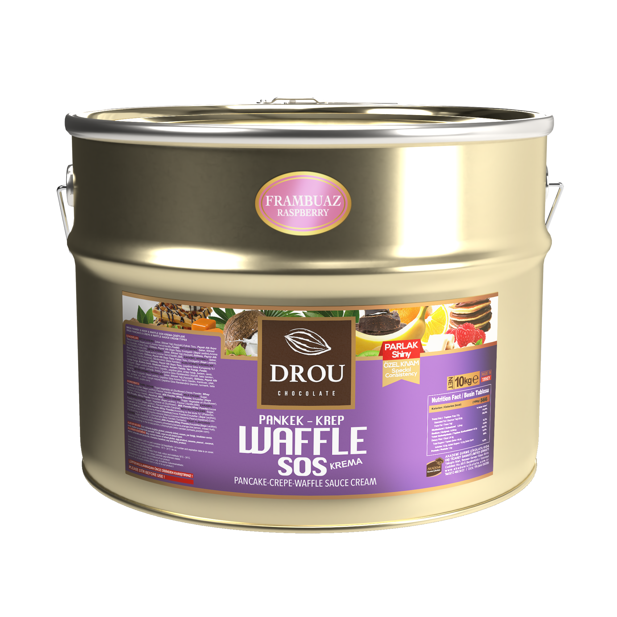 Drou Frambuaz Eko Waffle & Krep Sosu 10 Kg