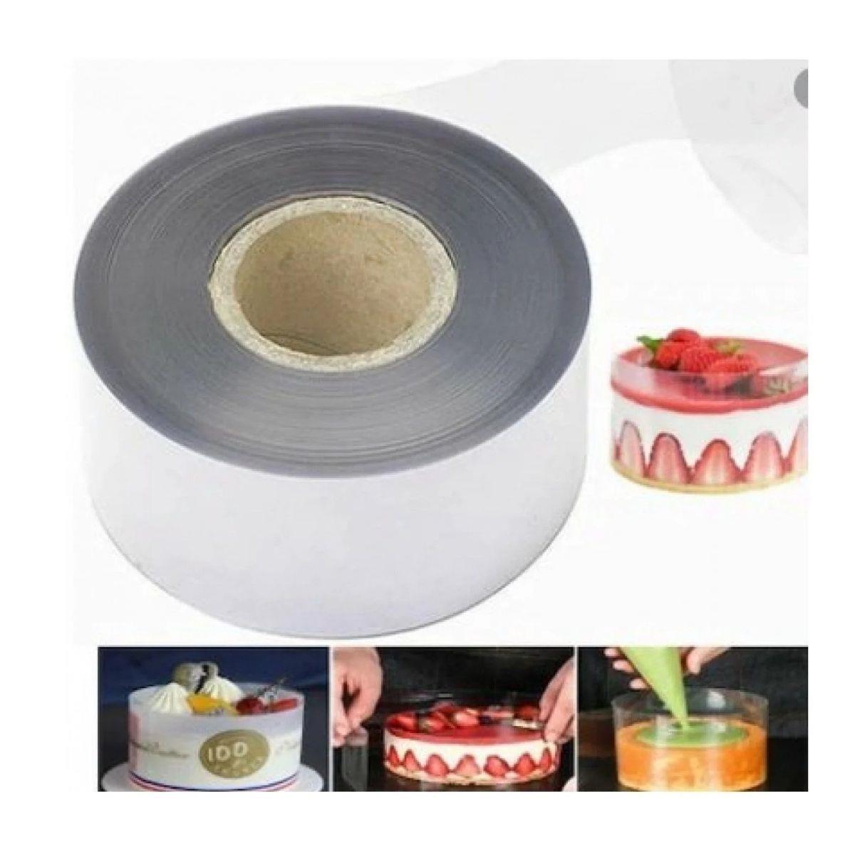Korinitta Yan Dekor Krema Tutucu Jelatin 9 cm x 100 m – Pasta Kenar Bandı