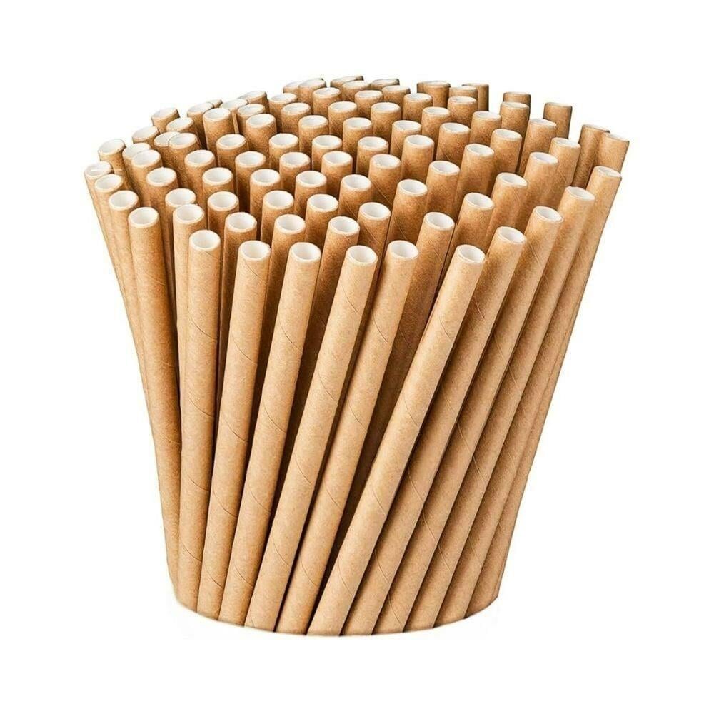 Kraft Kağıt Pipet 19,5 Cm 25 Adet