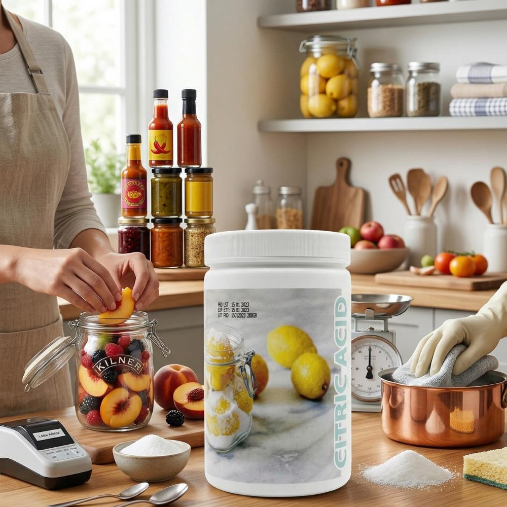 Limon Tuzu (Sitrik Asit) Medium 200 GR – Turşu, Salamura, Reçel ve İçecekler İçin Asitlik Düzenleyici
