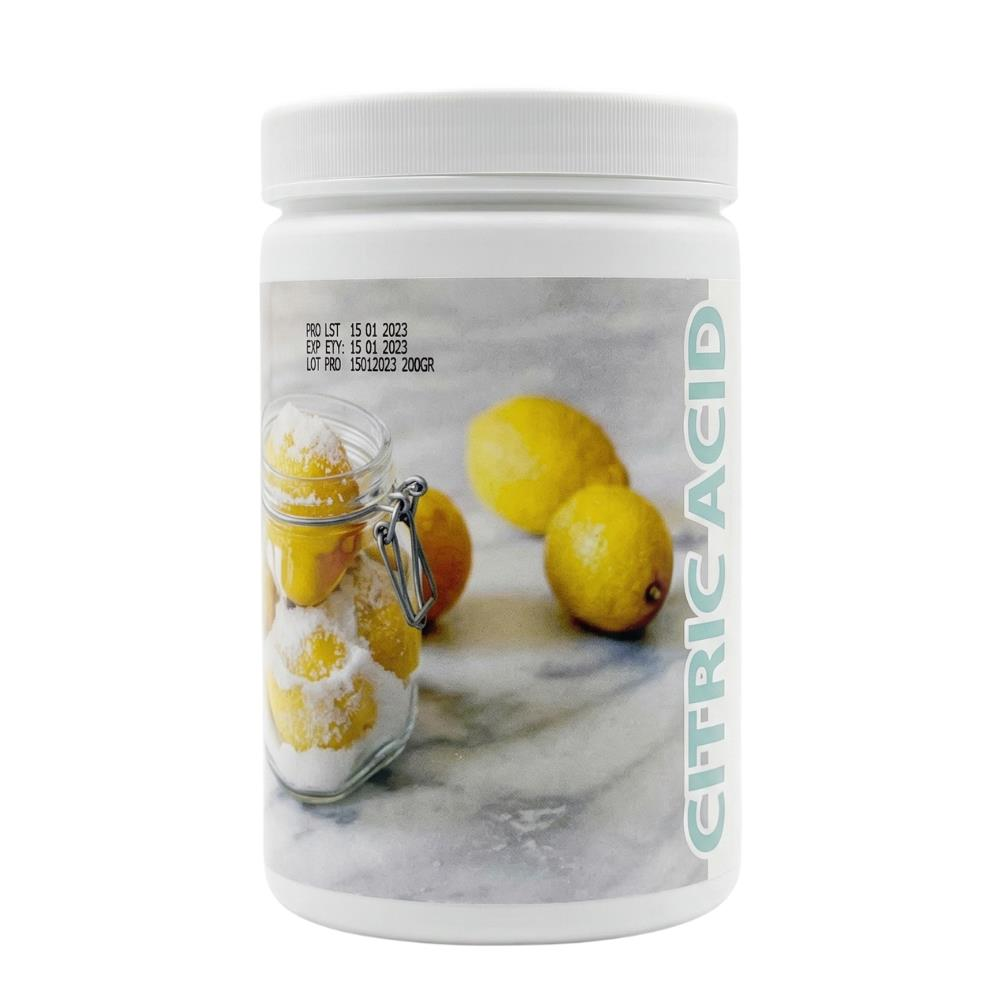 Limon Tuzu (Sitrik Asit) Medium 200 GR – Turşu, Salamura, Reçel ve İçecekler İçin Asitlik Düzenleyici