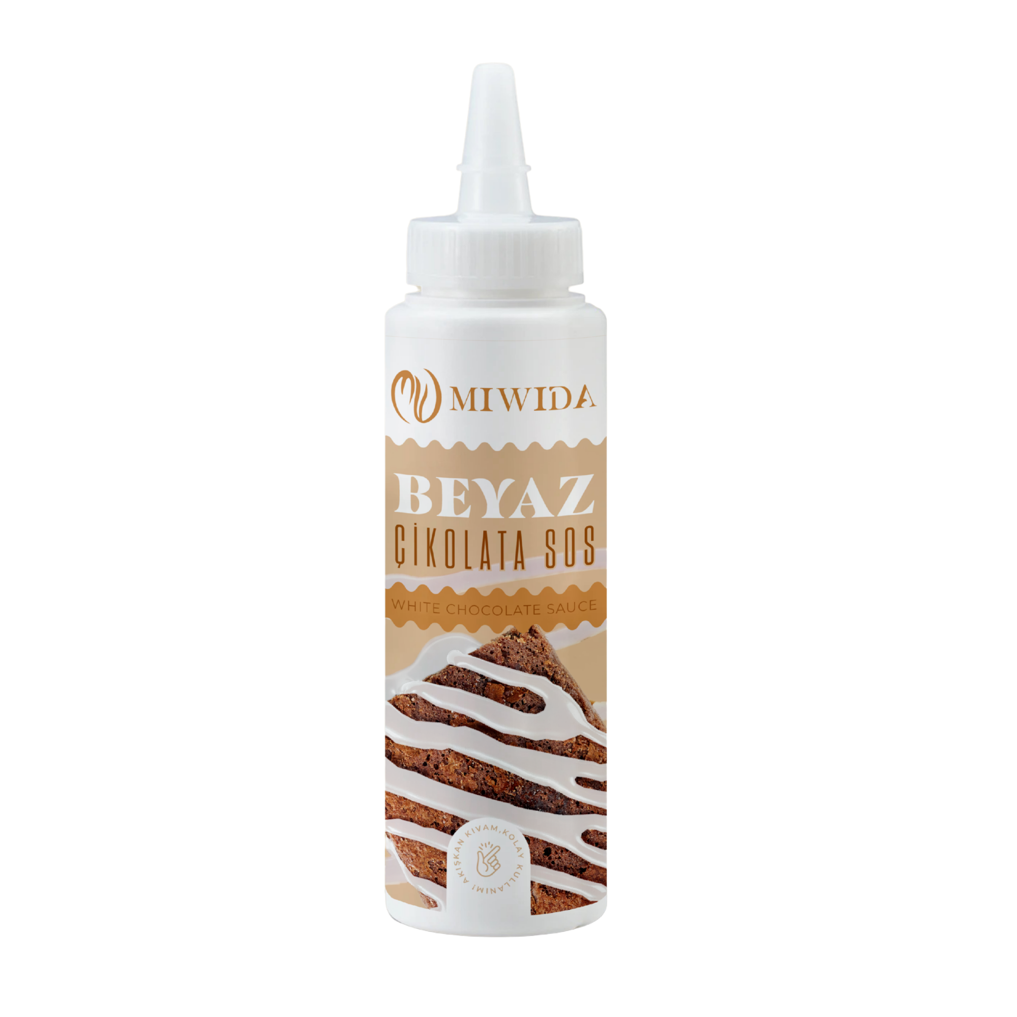 MİWİDA Beyaz Çikolata Sos - Pratik Waffle, Pankek,