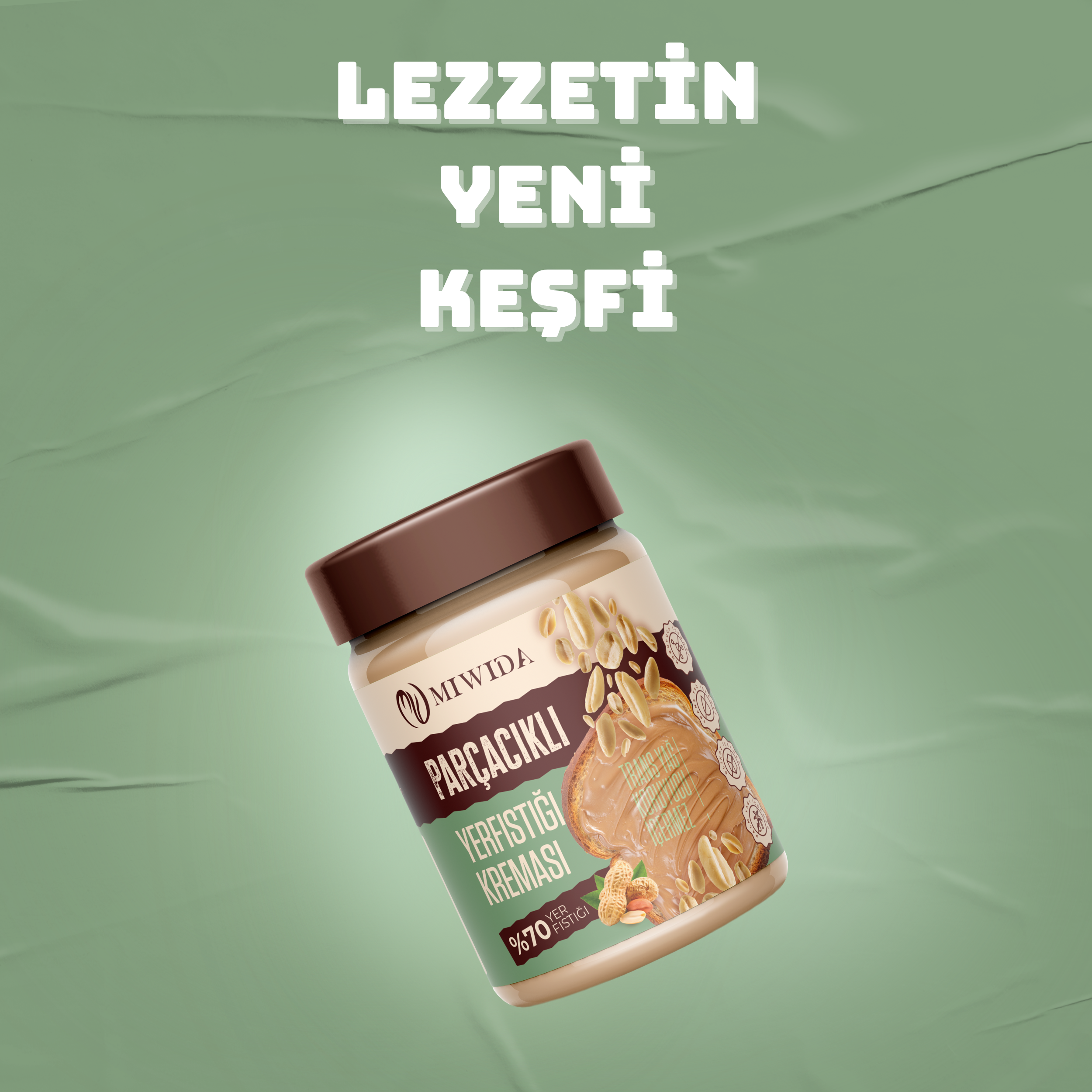 MİWİDA Parçacıklı Yer Fıstığı Kreması 350 G