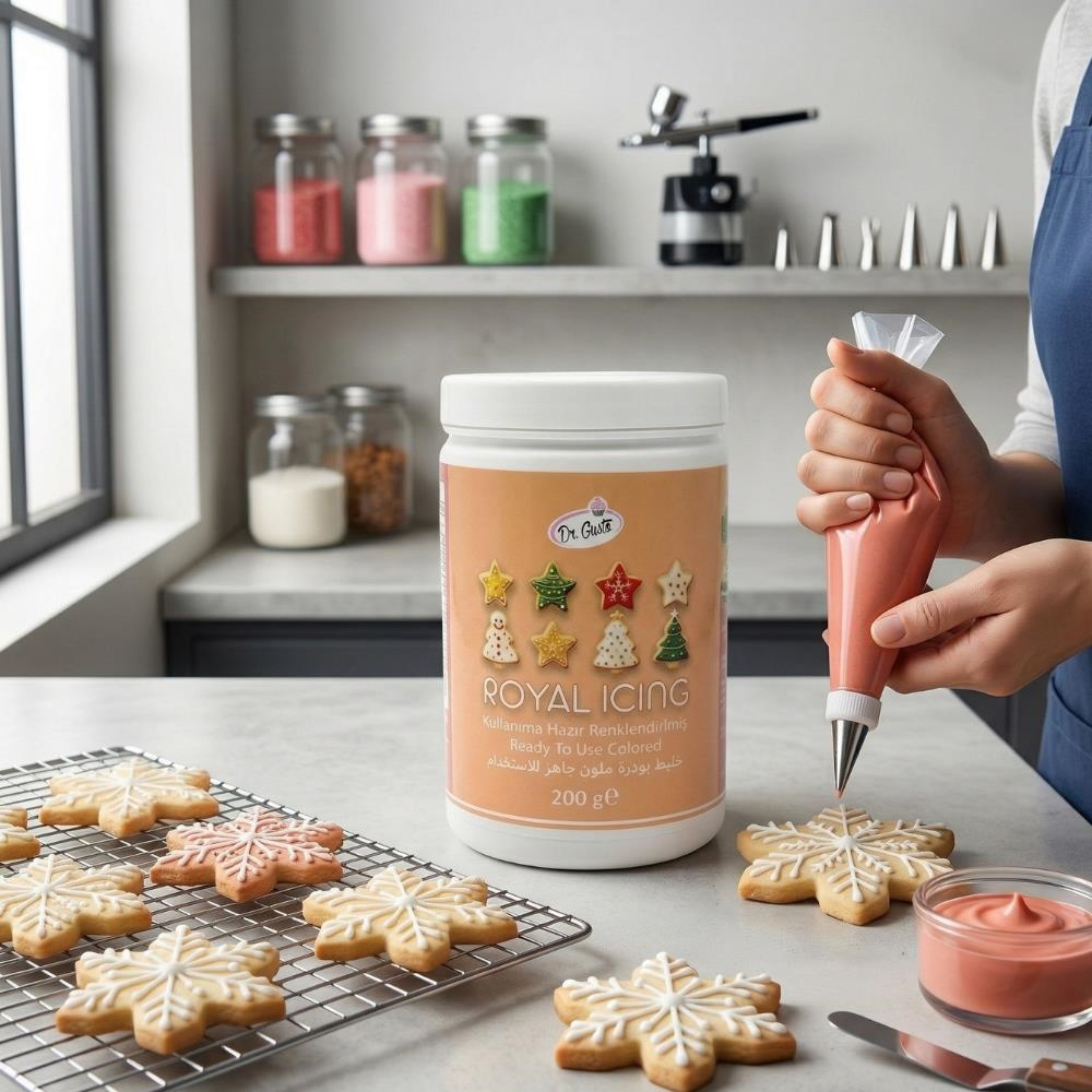 Royal Icing Turuncu 200 GR – Hazır Kurabiye ve Pasta Süsleme Kreması
