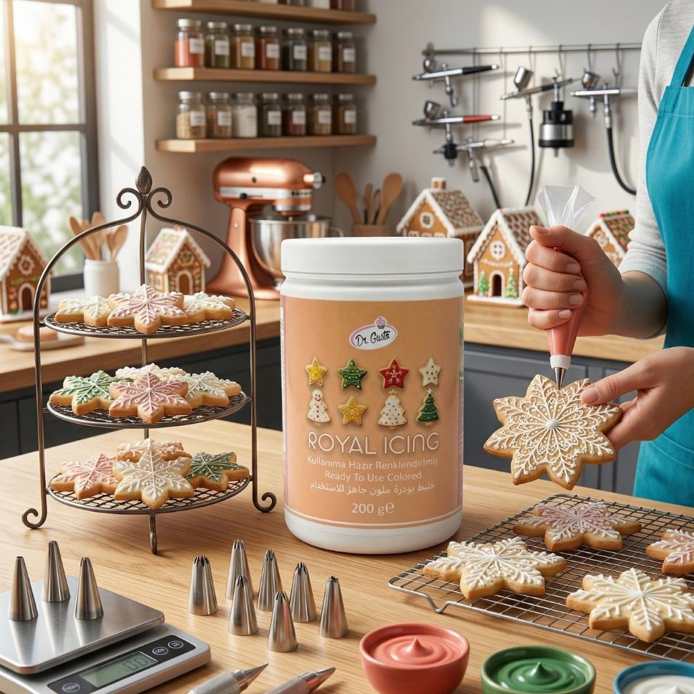 Royal Icing Turuncu 200 GR – Hazır Kurabiye ve Pasta Süsleme Kreması