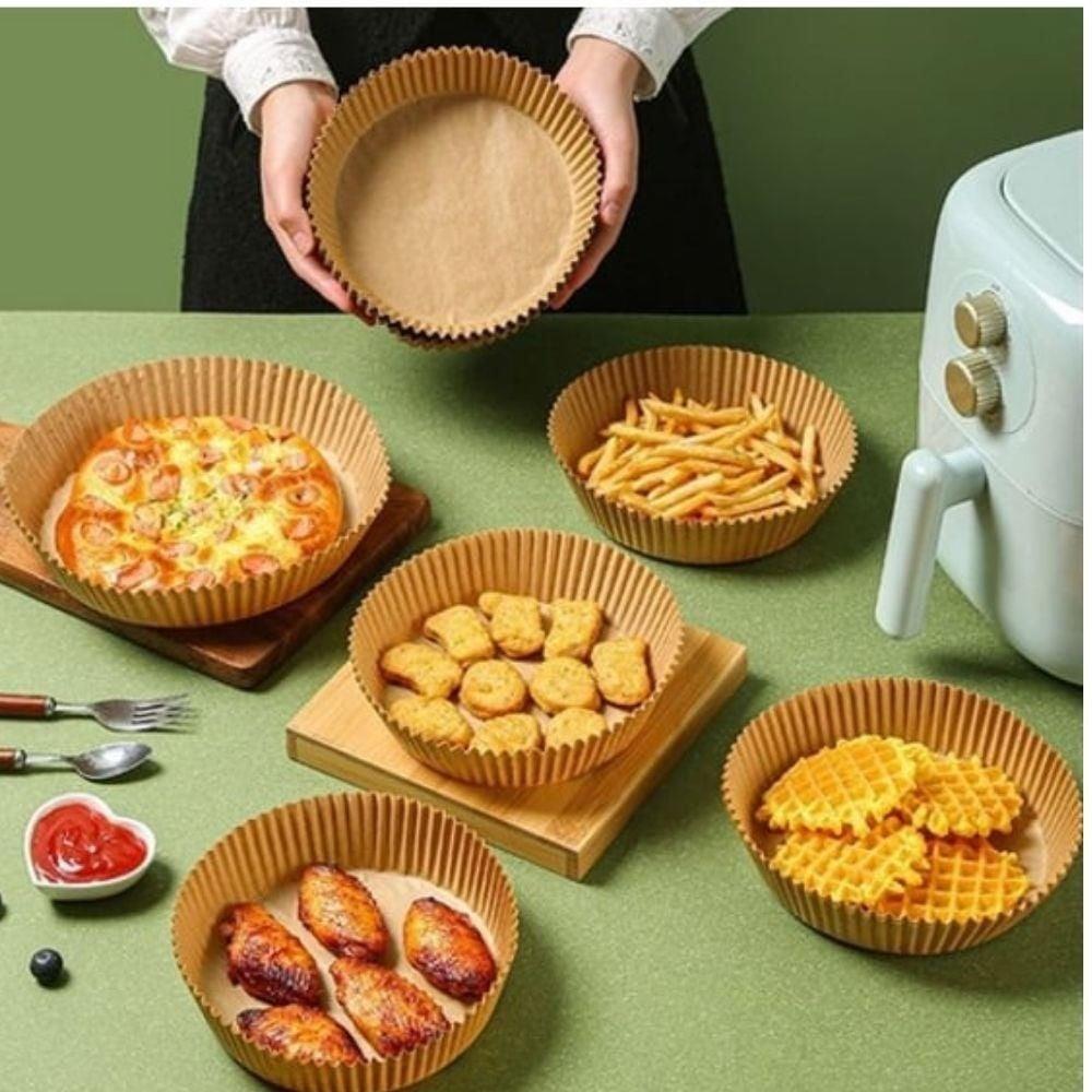 Yuvarlak Pişirme Kağıdı Airfry Uyumlu Isıya Dayanıklı 20 Cm 25 Adet