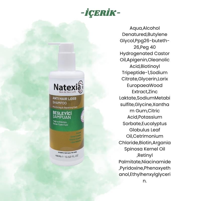 Natexia Besleyici Şampuan 400 ml