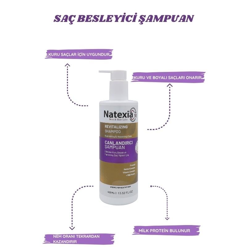 Natexia Canlandırıcı Şampuan 400 ml