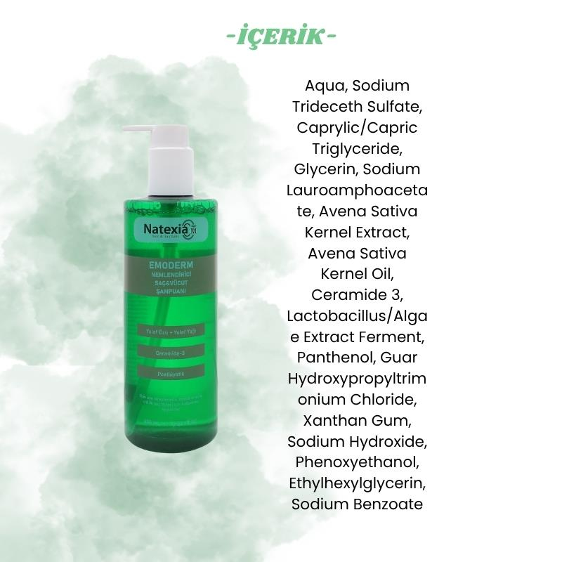 Natexia Emoderm Saç&Vücut Şampuanı 400 ml