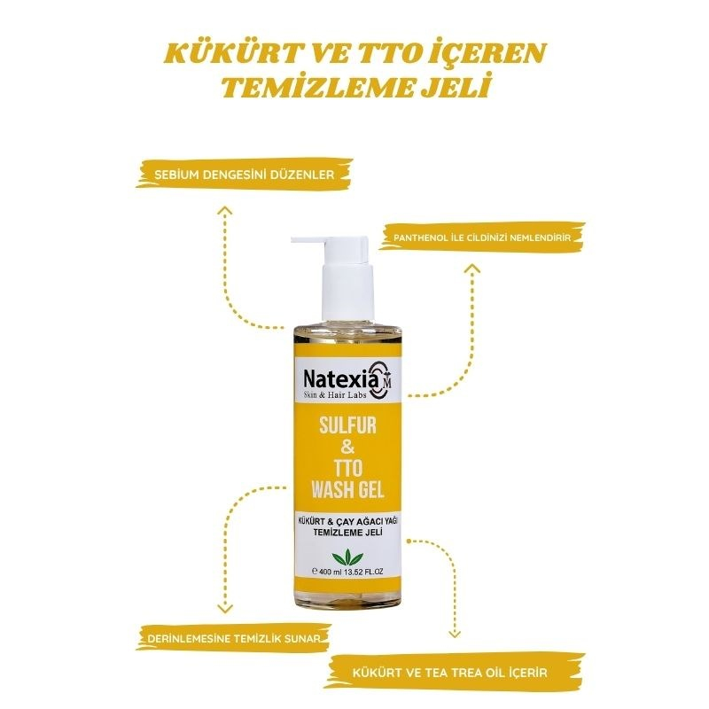 Natexia Scaderm Sulfur&TTO Wash Gel 400 ml