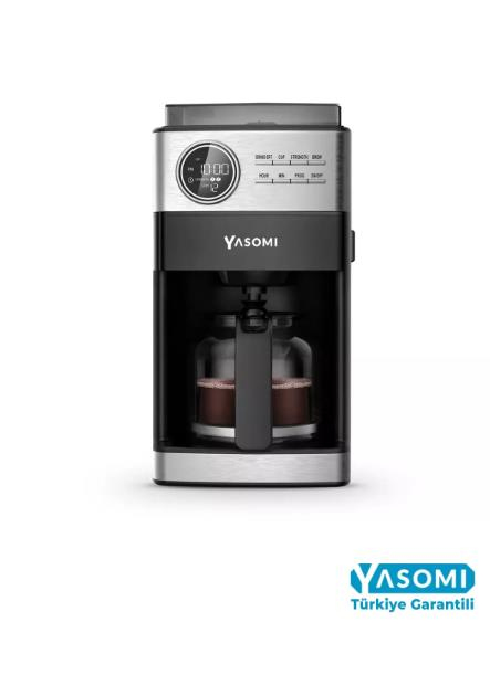 Yasomi Cm90 Öğütücülü Filtre Kahve Makinesi ( Türkiye Garantili)