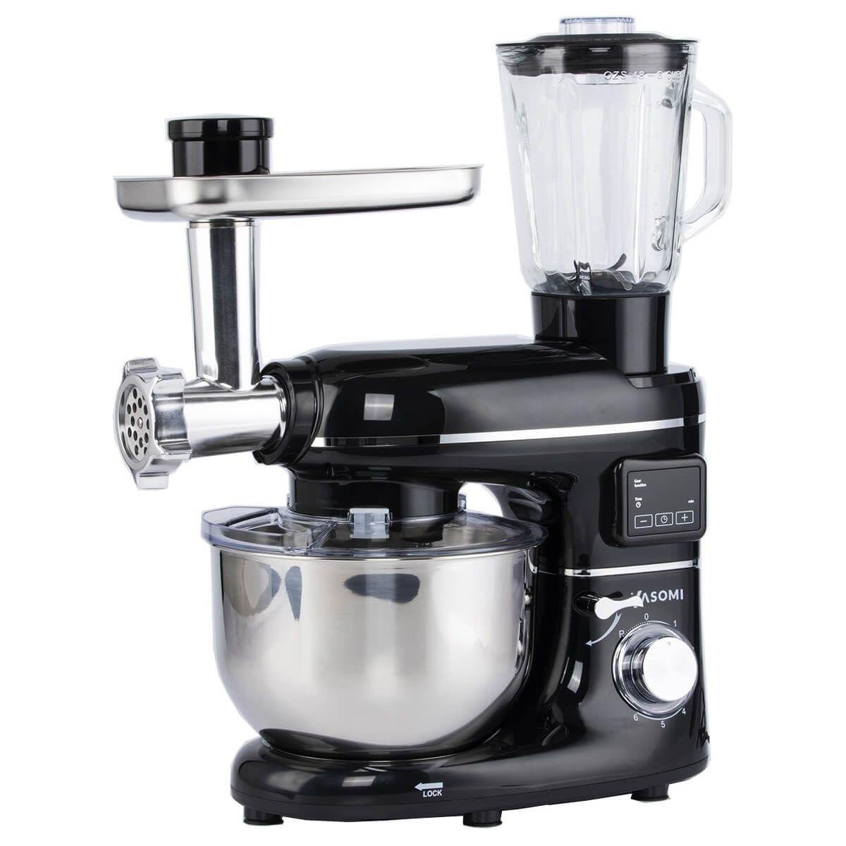 Yasomi Sm 1504bml Siyah Led Ekranlı Kıyma Çekme Aparatlı Blender Stand Mikser Mutfak Şefi 1500w