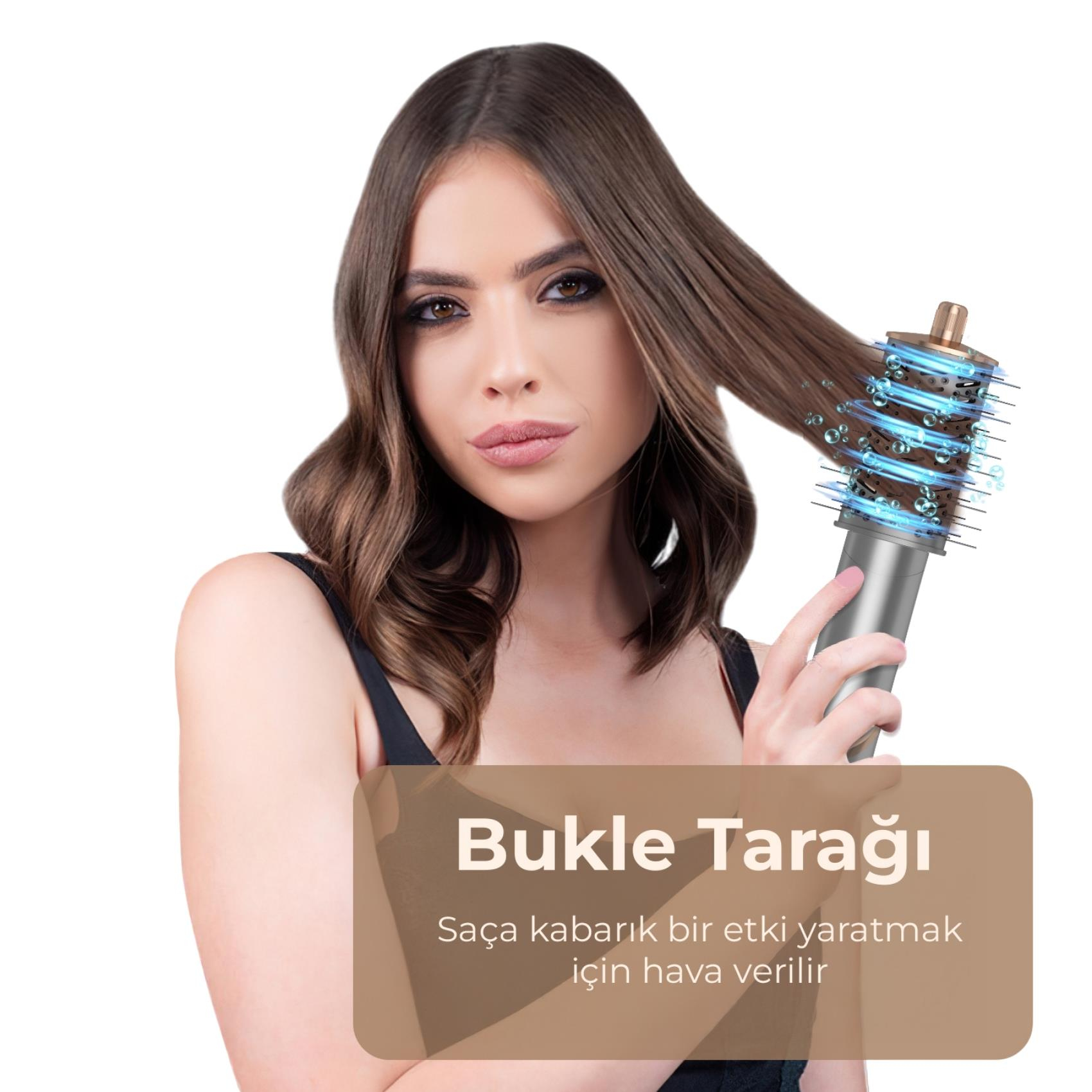 Yasomi Witero 8in1 Ultra Airwrap Multi-Styler Sıcak-Soğuk Hava Üflemeli Saç Şekillendirme Cihazı