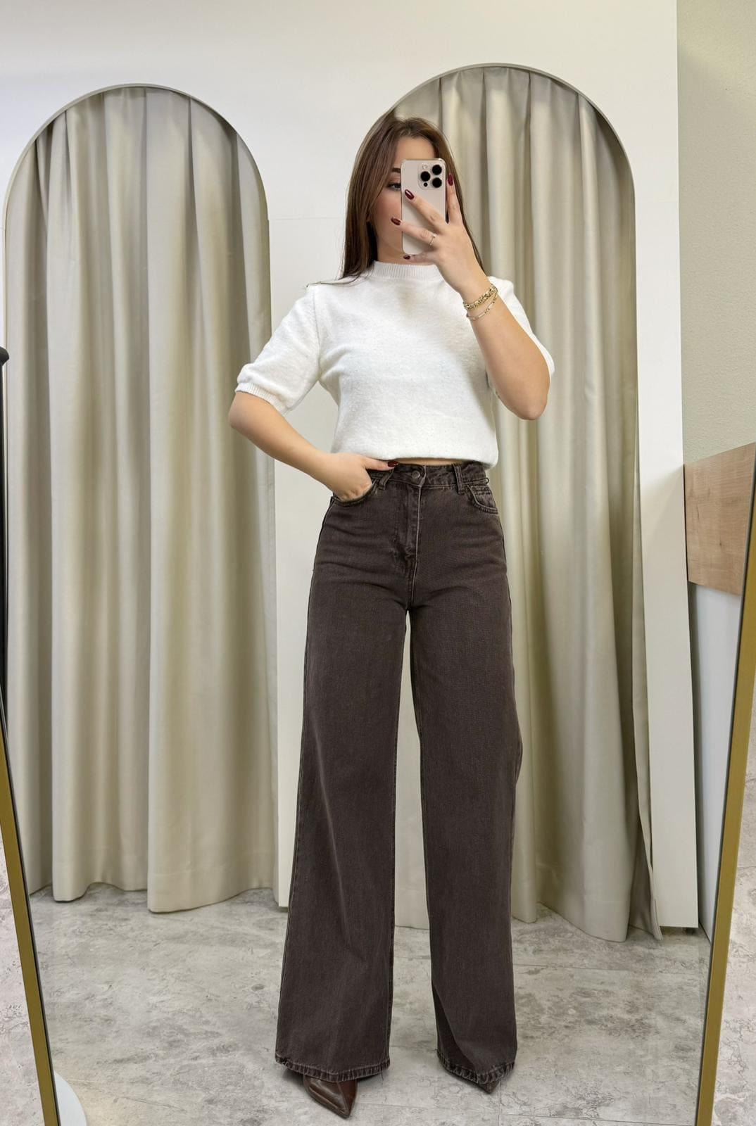 Acı Kahve Wide Leg jean