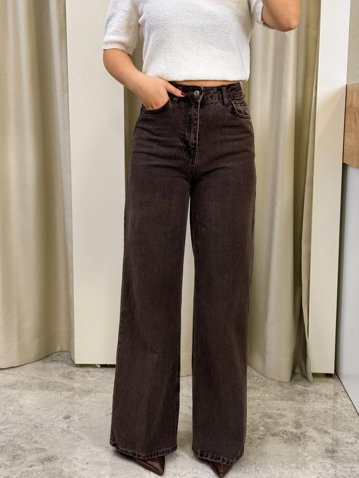 Acı Kahve Wide Leg jean
