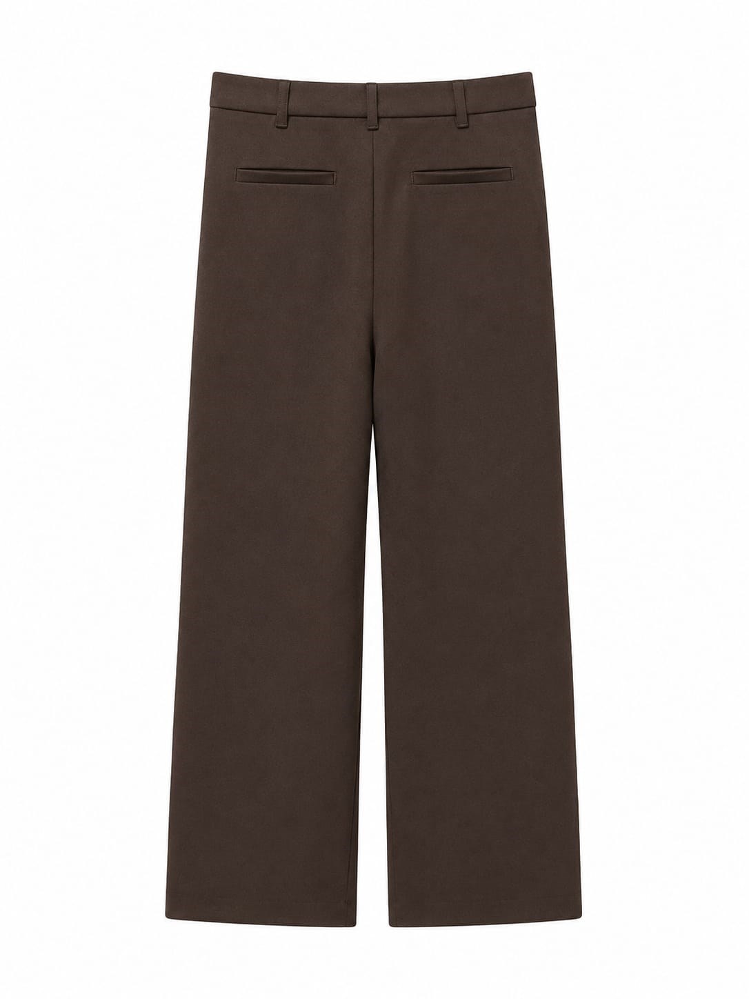 Azura Kahve Gizli Cep Detaylı Mini Flare Pantolon