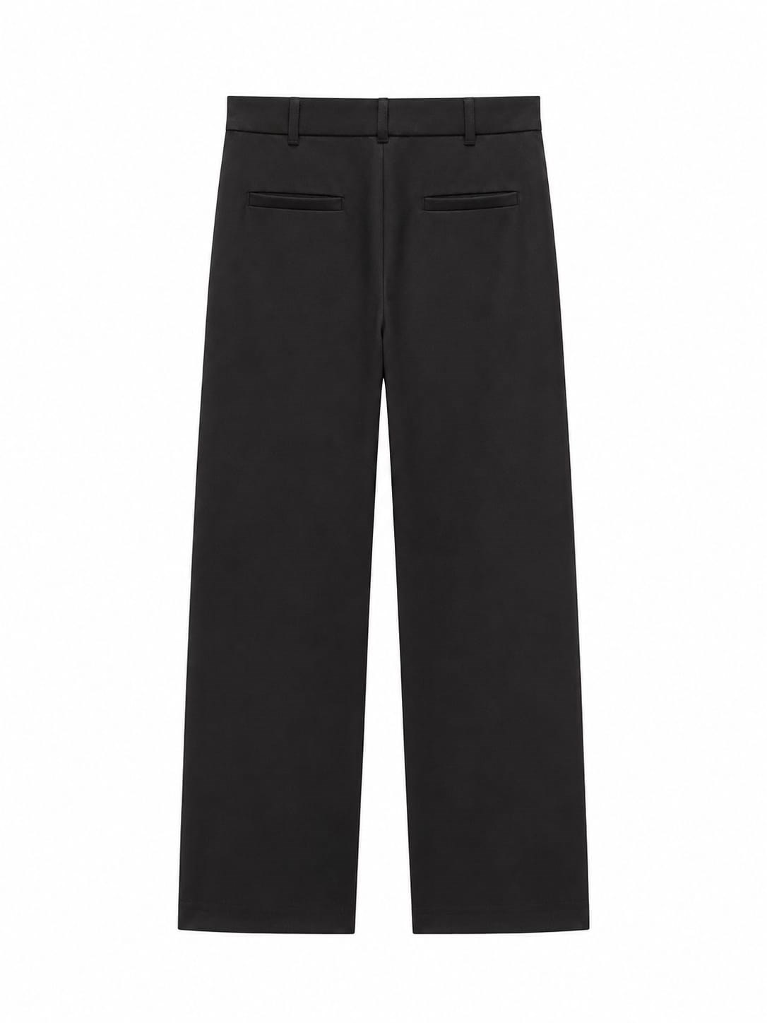 Azura Siyah Gizli Cep Detaylı Mini Flare Pantolon