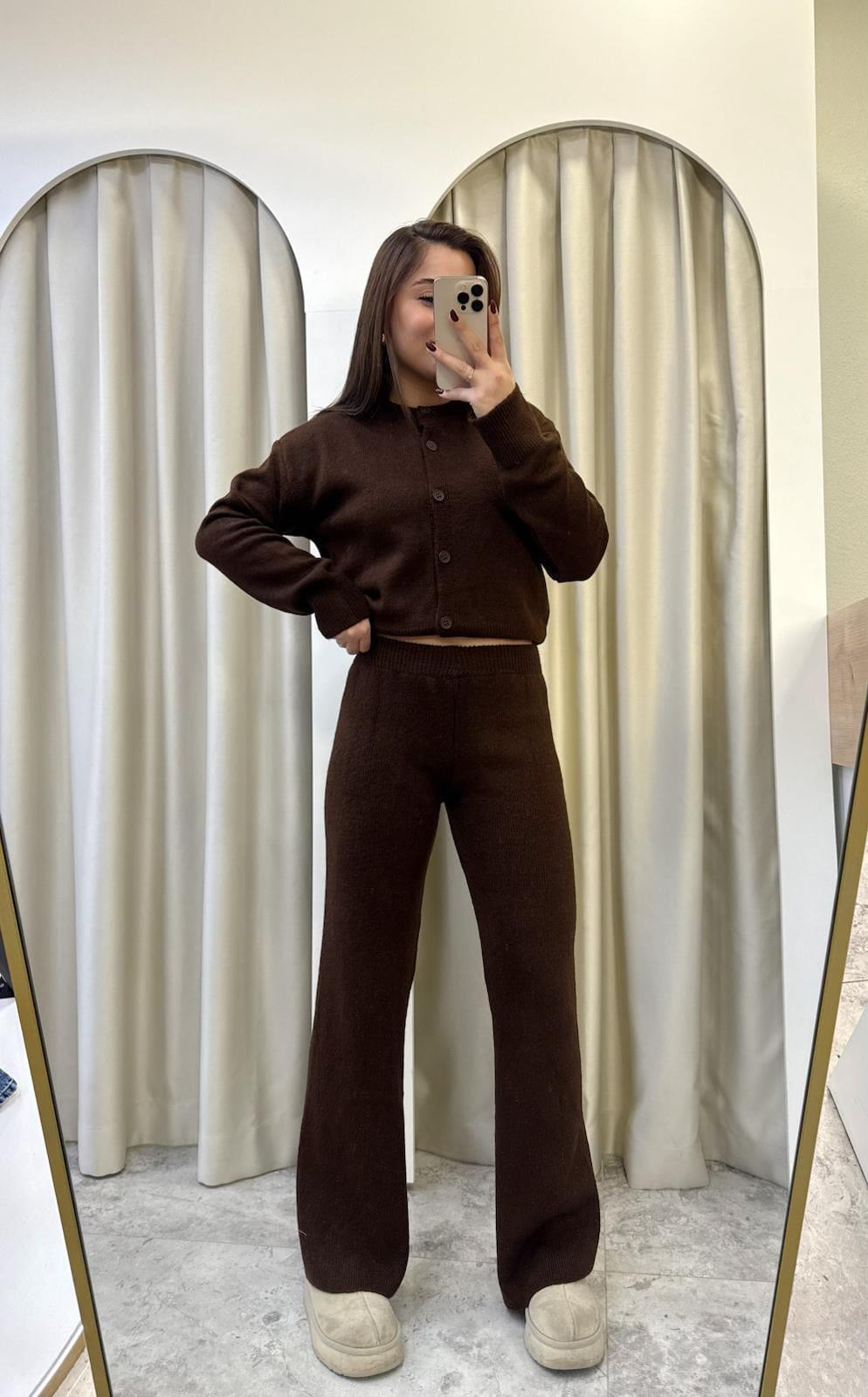 Celina Triko Takım Kahve