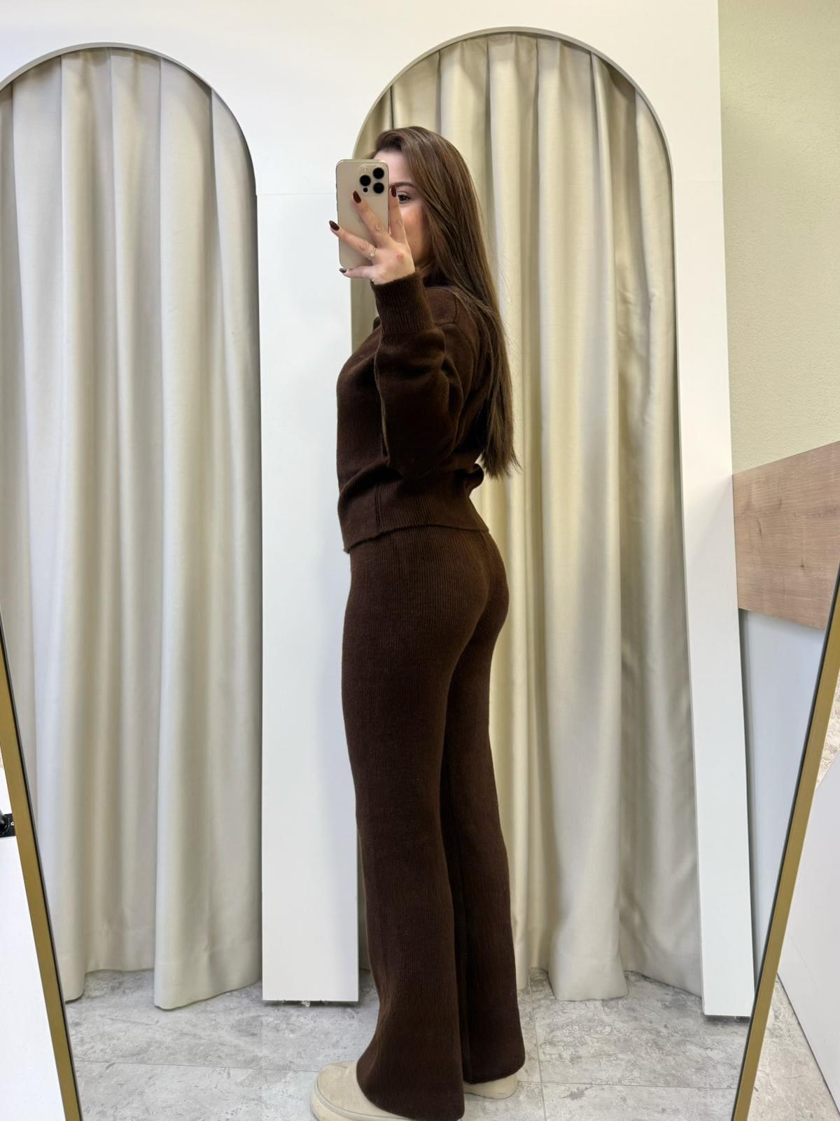 Celina Triko Takım Kahve