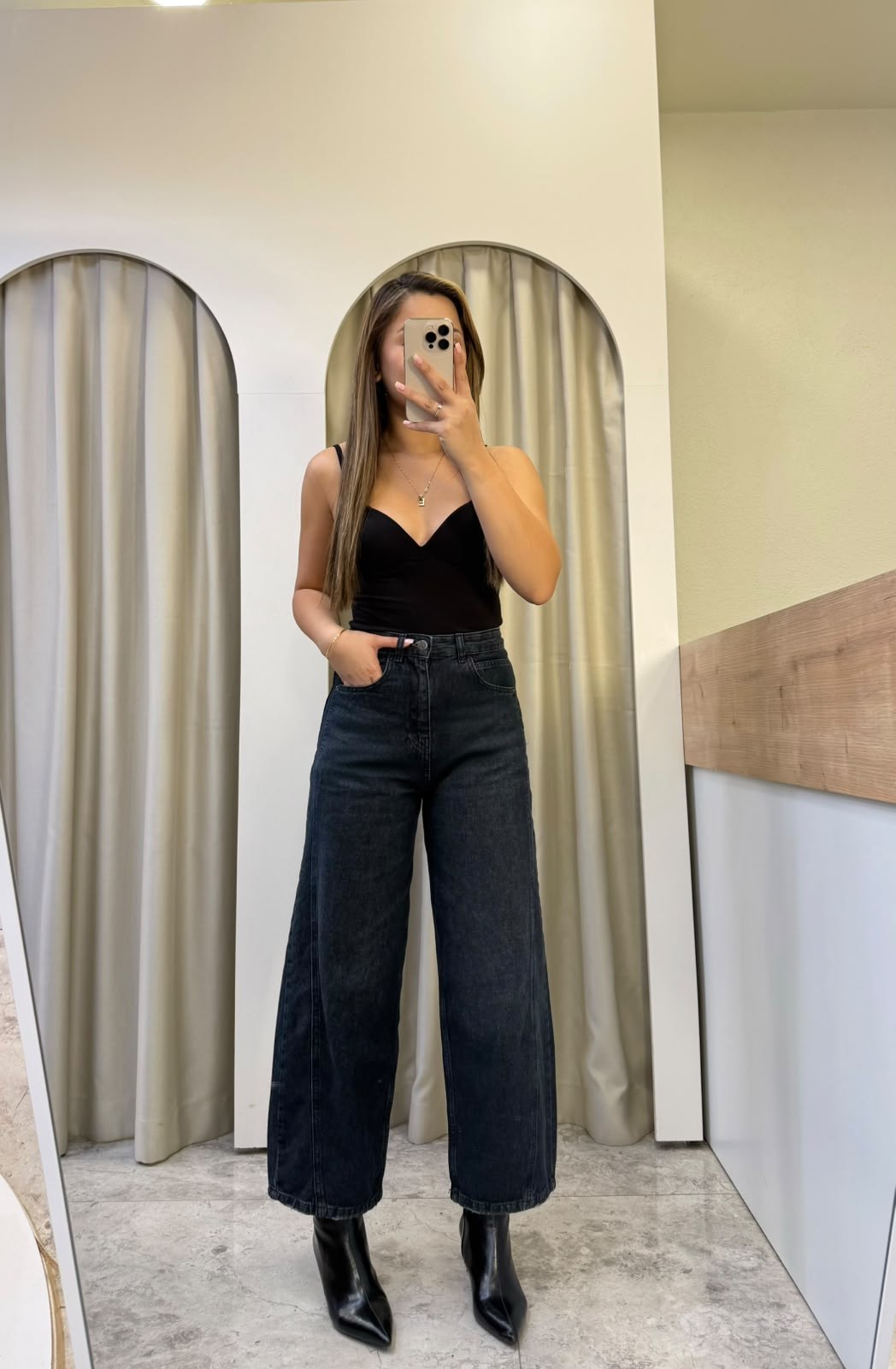Esla Koyu Mavi Premium Barrel Jean