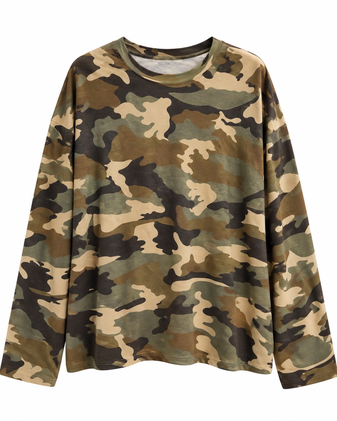 Laron Kamuflaj Desenli Oversize Basic