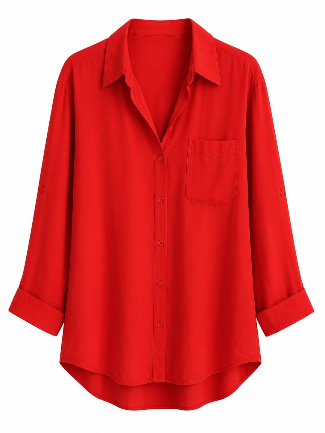 Muse Nar Çiçeği Tensel Oversize Gömlek