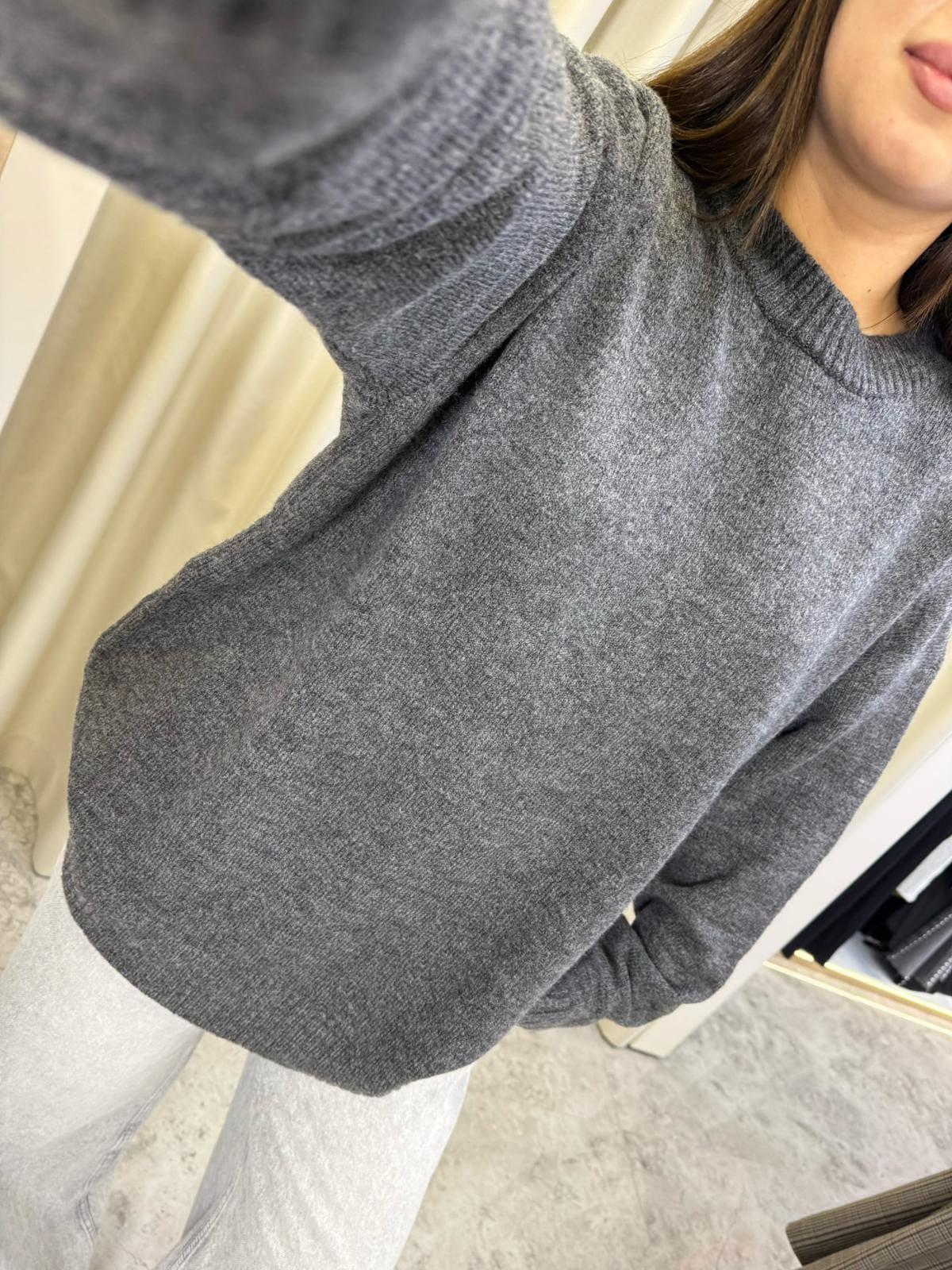 Oversize Pinterest Kazak-GRİ