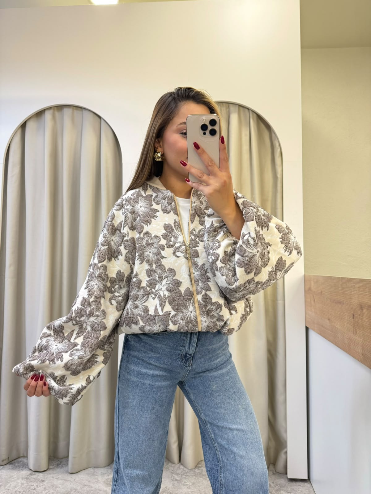 Petal Kahve Astarlı Pinterest Ceket 