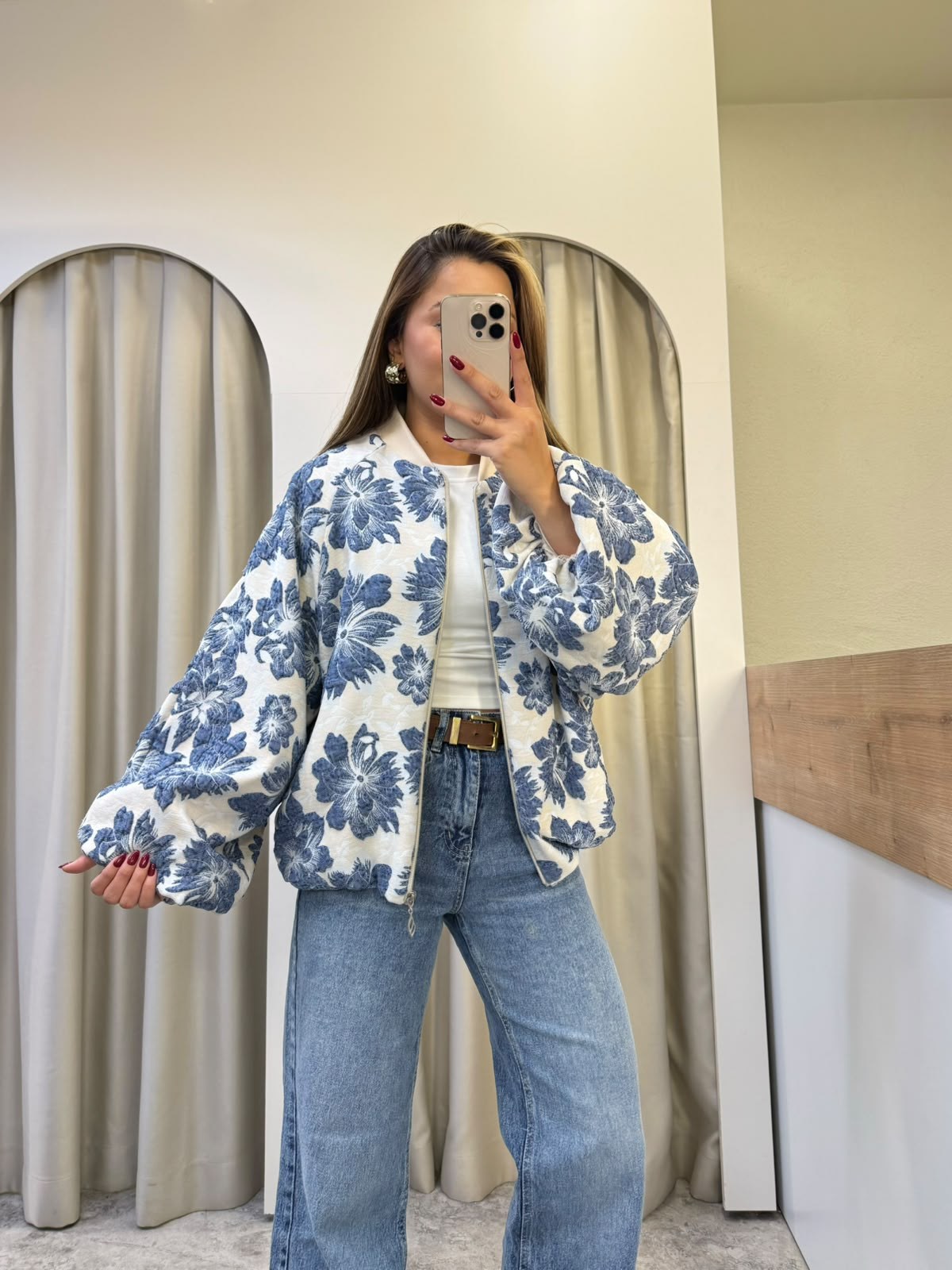 Petal Lacivert Astarlı Pinterest Ceket
