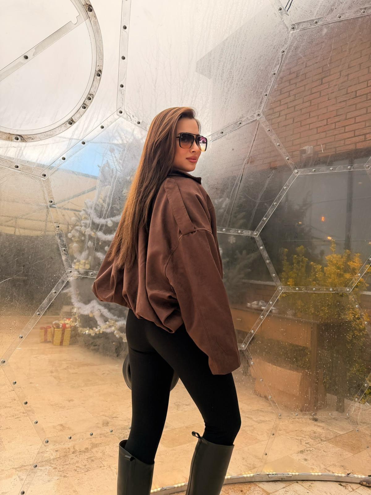 Premium Zr Süet Bomber Ceket Kahve