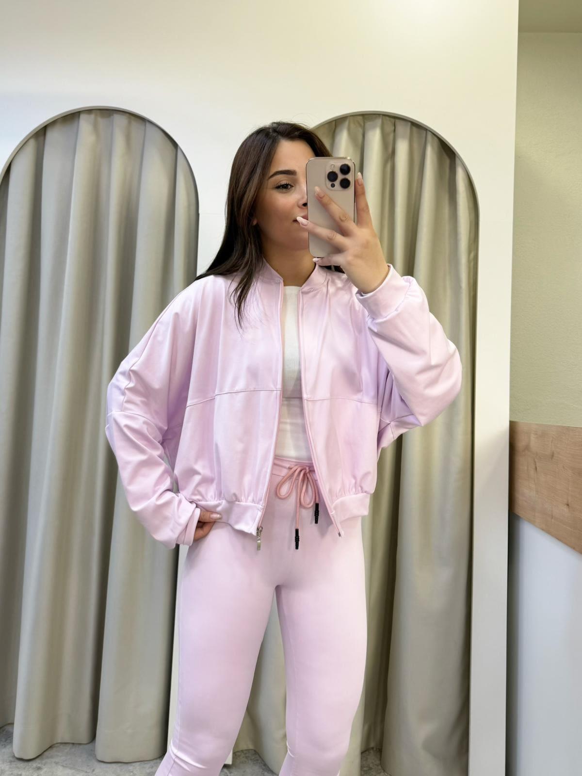 Sacha İspanyol Tayt Ceket Takım Pembe
