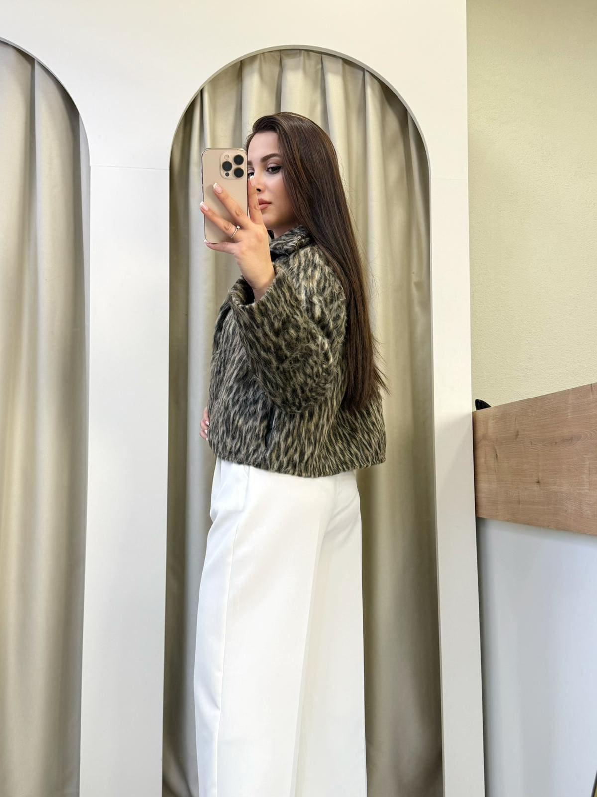 Sera Sakallı Leopar Ceket