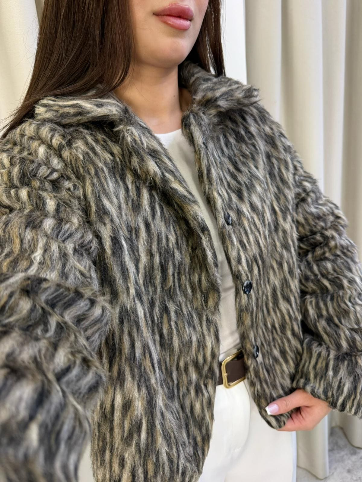 Sera Sakallı Leopar Ceket